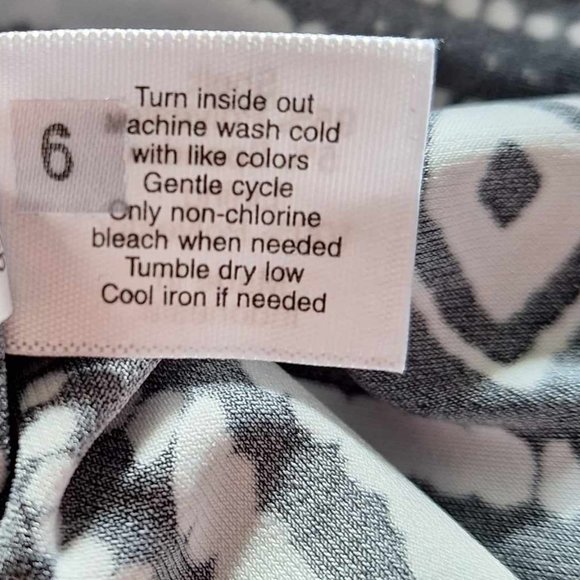 Lane Bryant Black and White Maxi Dress Size 26/28 - Picture 7 of 8